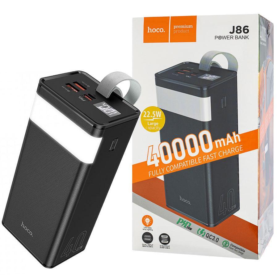 Повербанк Hoco J86 Powermaster 22,5W 40000 mAh Black (6931474759214)