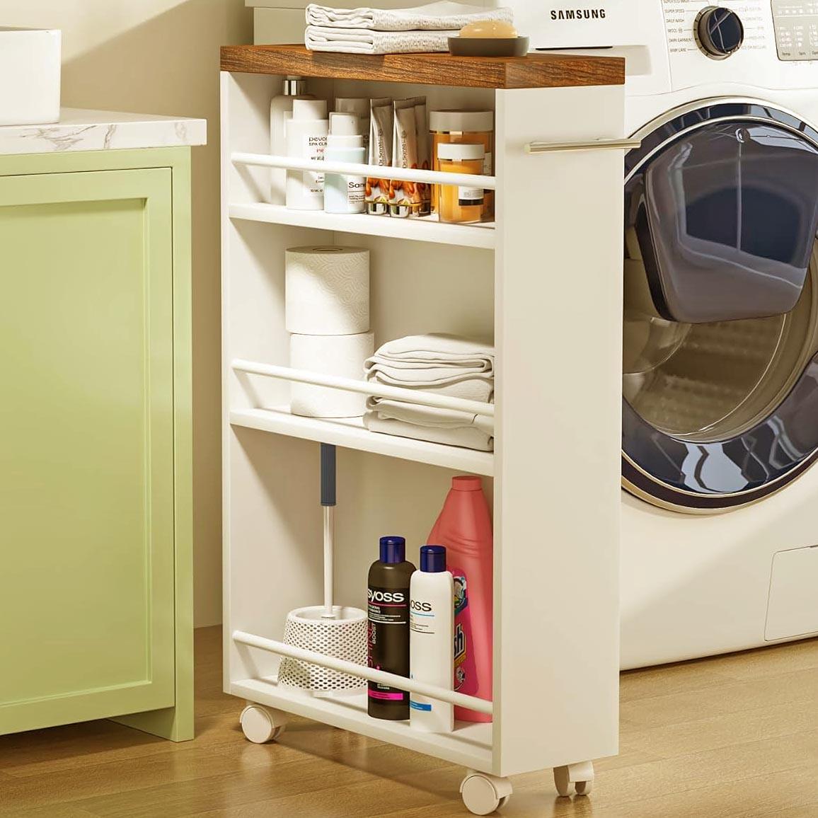 Стеллаж выдвижной из дерева Фория Зефир-латте (ВПХ-00052016)