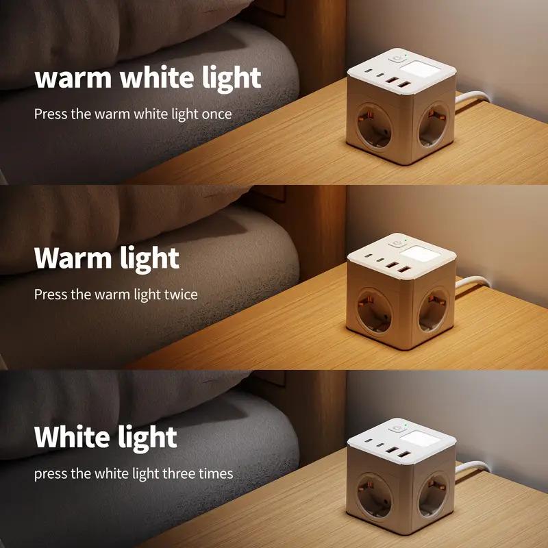 Фильтр со светильником 3 розетки\2 USB\2 Type-C - фото 8