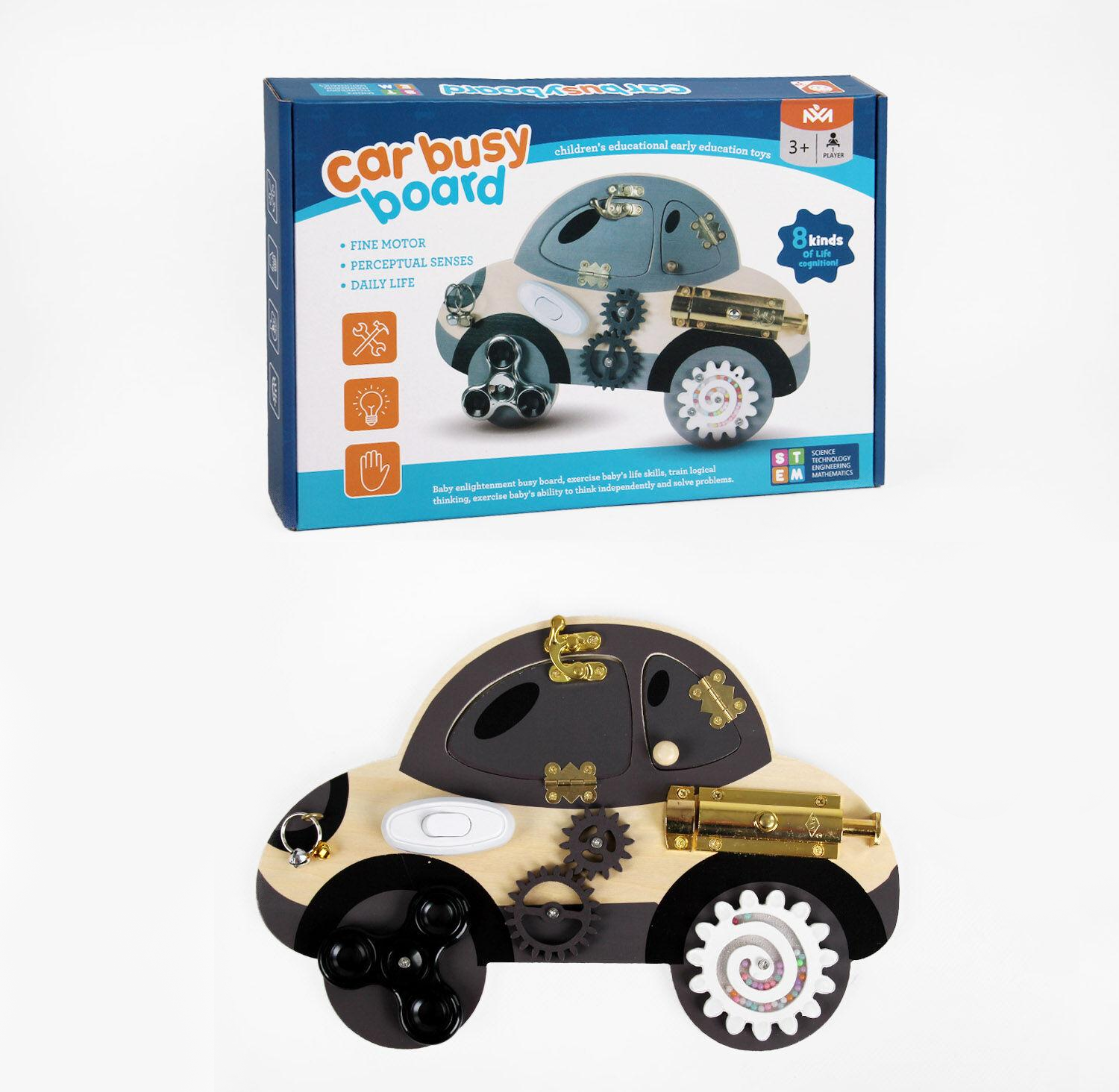 Бізіборд для малюків C 61674/40 Машина замочки/шестерні/пальчикові ігри (25807140)