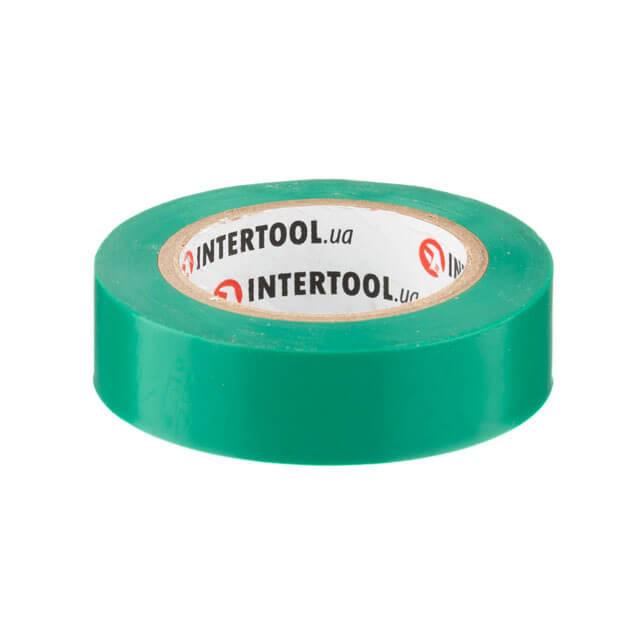 Стрічка ізоляційна Intertool IT-0031 0,15х17 мм 10 м Зелений (129717) - фото 2