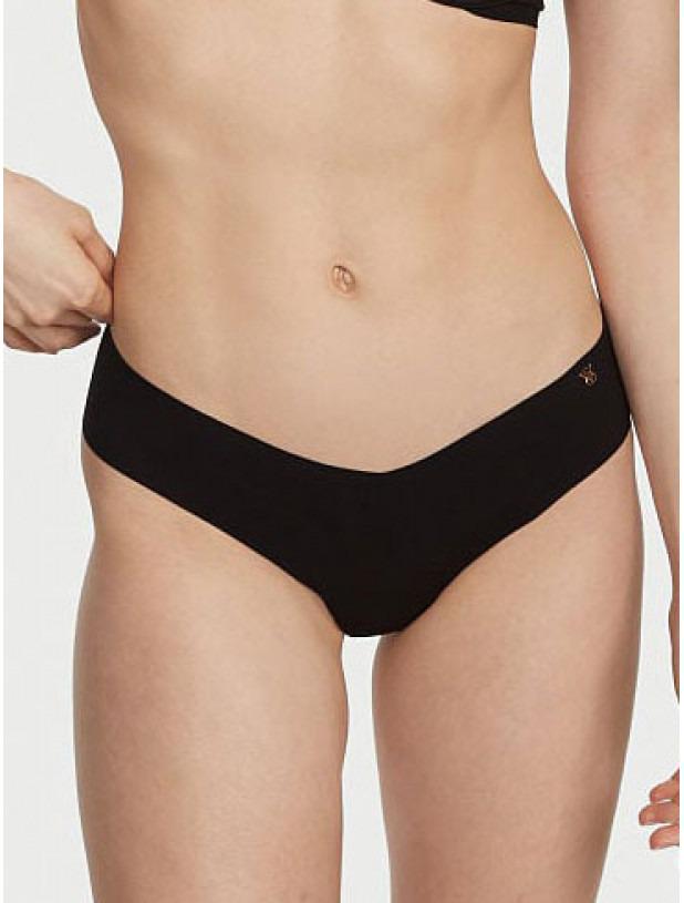 Трусики Victoria's Secret No-Show Thong Black S Чорний (26839231)