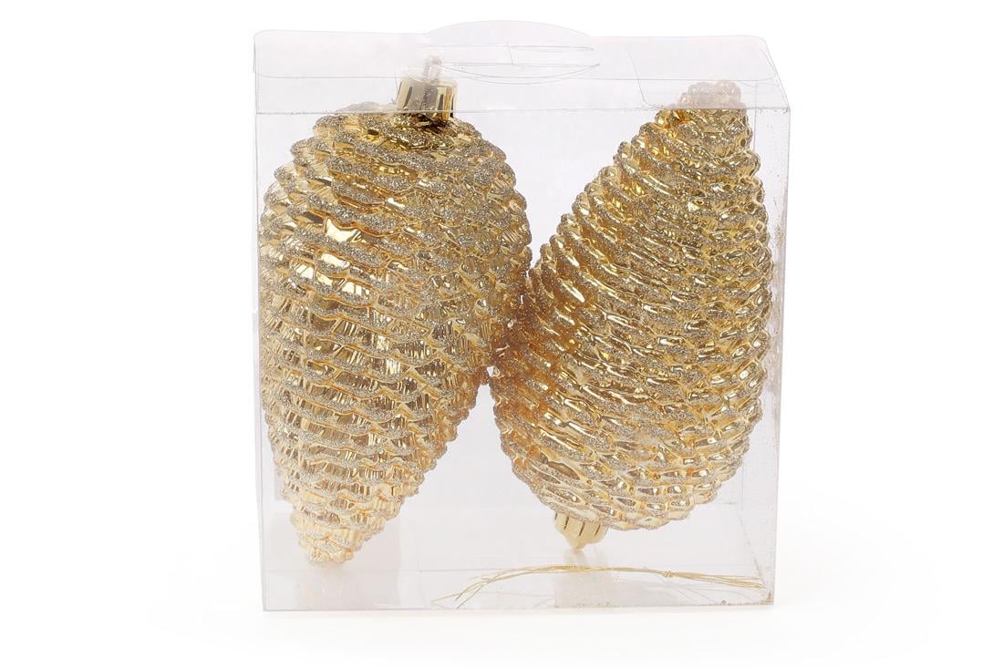 Набор елочных украшений Шишки BonaDi 2 шт. (147-039) Набор елочных украшений Шишки BonaDi 2 шт. (147-039)