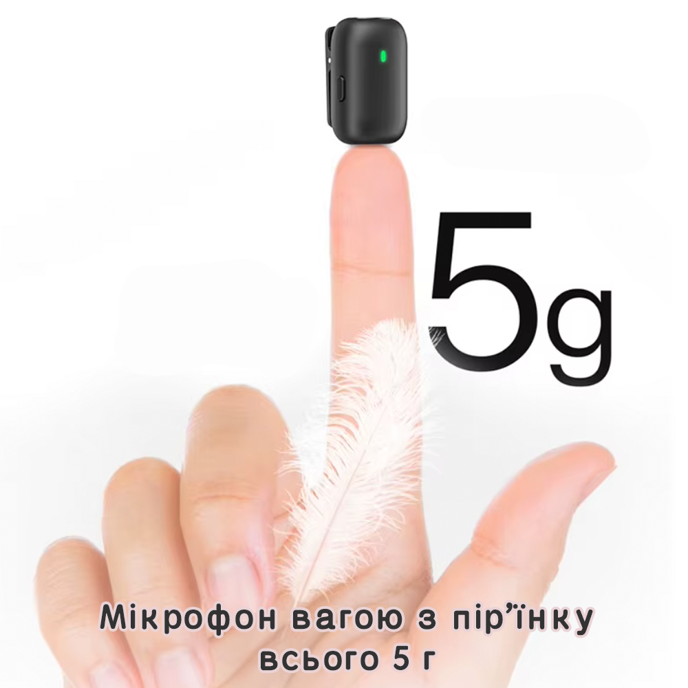 Микрофон беспроводной петличный M19 для телефонов с Type-C/адаптером Type-C на Lightning Pink (115111116) - фото 6 Микрофон беспроводной петличный M19 для телефонов с Type-C/адаптером Type-C на Lightning Pink (115111116) - фото 6
