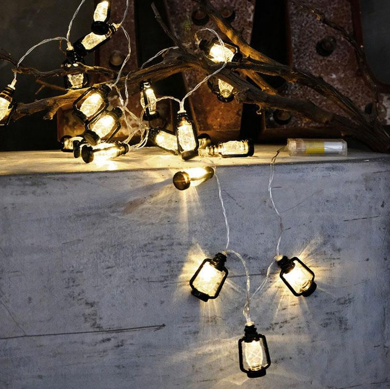 Світлодіодна гірлянда Ретро ліхтарики 7 м 20 LED від мережі 220В - фото 8