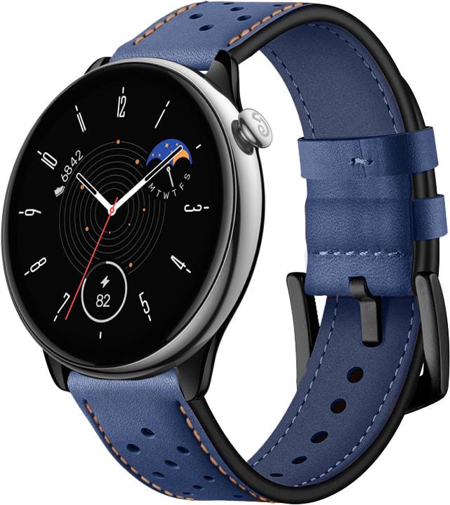 Ремінець шкіряний Classico для Amazfit GTR Mini Blue (33496-28) - фото 1