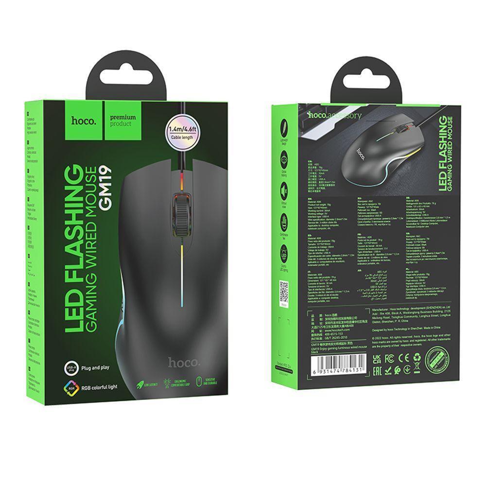Компьютерная мышка Hoco GM19 USB Черный (3001624140) - фото 2