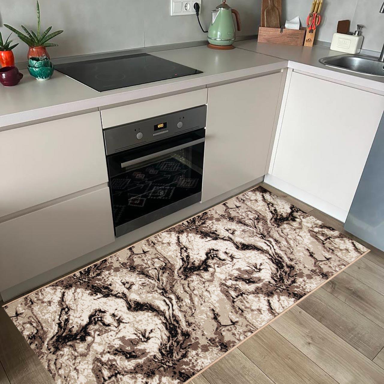 Ковер безворсовый на войлочной основе DAKARIA Print Run Мираж p13 2x2 м Бежевый (00-00019350) - фото 5 Ковер безворсовый на войлочной основе DAKARIA Print Run Мираж p13 2x2 м Бежевый (00-00019350) - фото 5