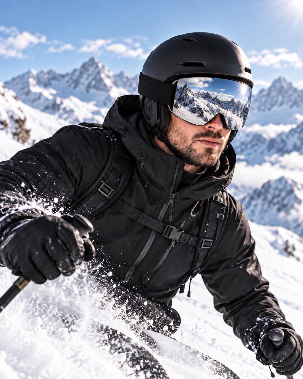 Маска гірськолижна Snow Goggles для лиж та сноуборд