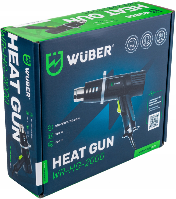 Фен будівельний Wuber з регулюванням температури 2000 Вт 600 ° C - фото 9 Фен будівельний Wuber з регулюванням температури 2000 Вт 600 ° C - фото 9