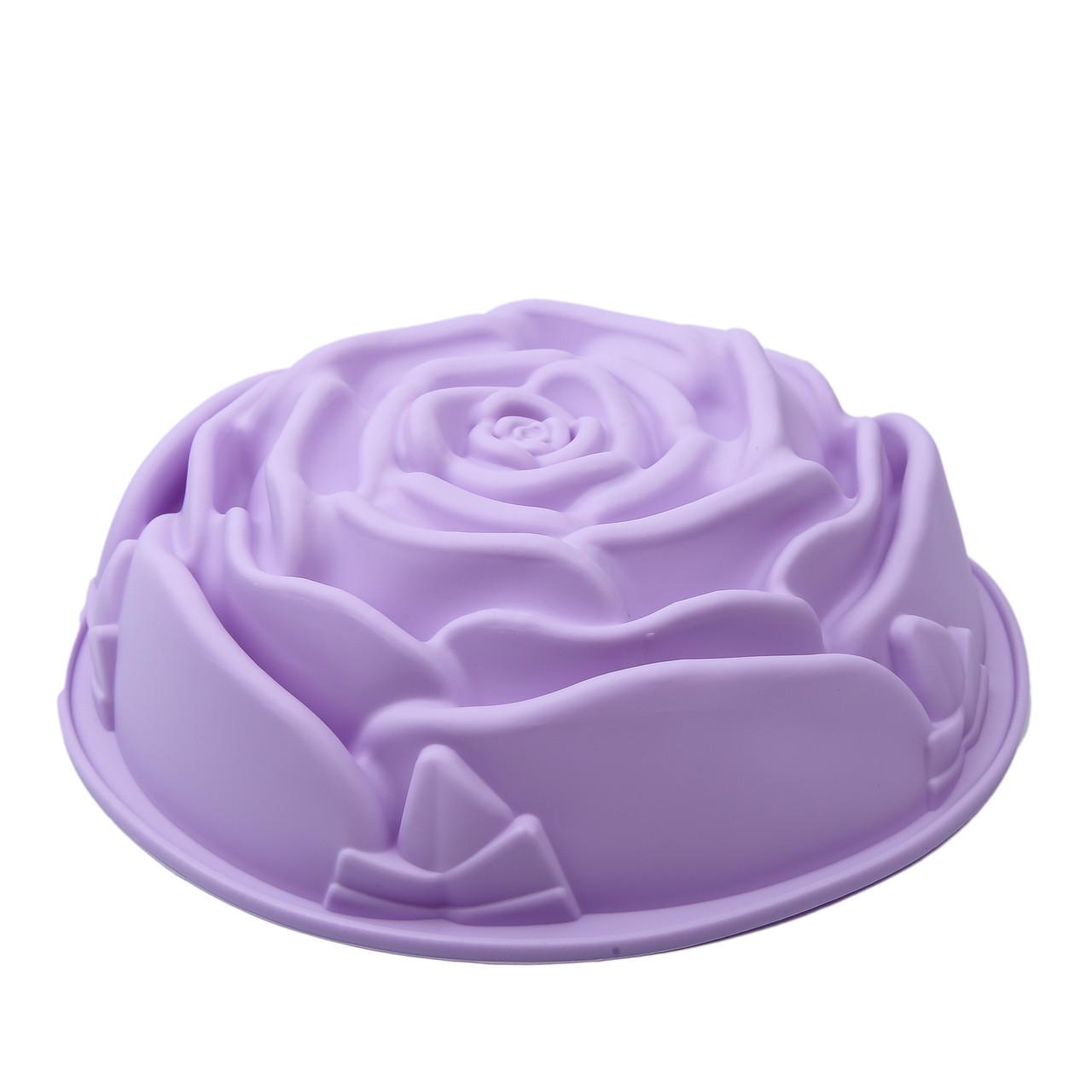 Форма силиконовая для выпечки Роза 21,5 Фиолетовый (2356744432) - фото 3 Форма силиконовая для выпечки Роза 21,5 Фиолетовый (2356744432) - фото 3