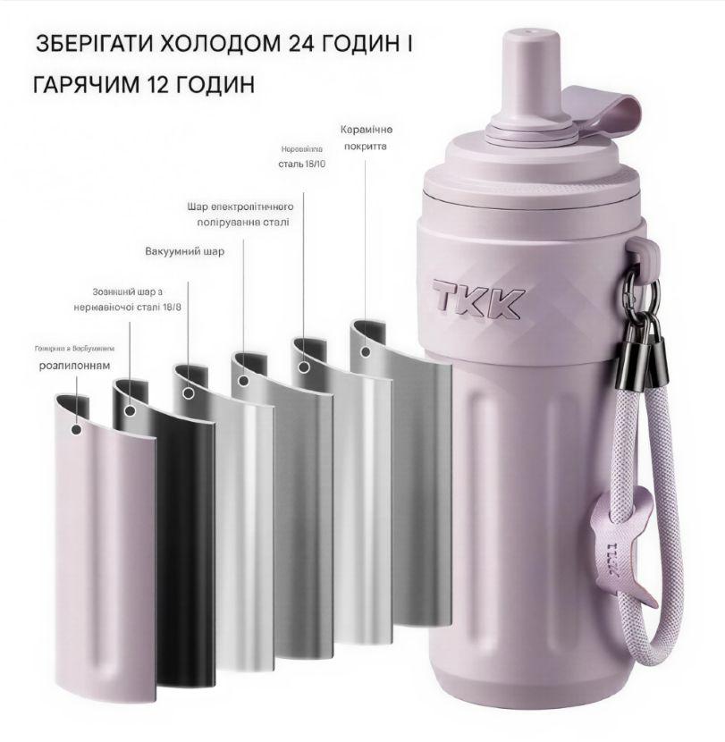 Термос із соскою 500 мл TKK2034 Фіолетовий (2640464001) - фото 11 Термос із соскою 500 мл TKK2034 Фіолетовий (2640464001) - фото 11