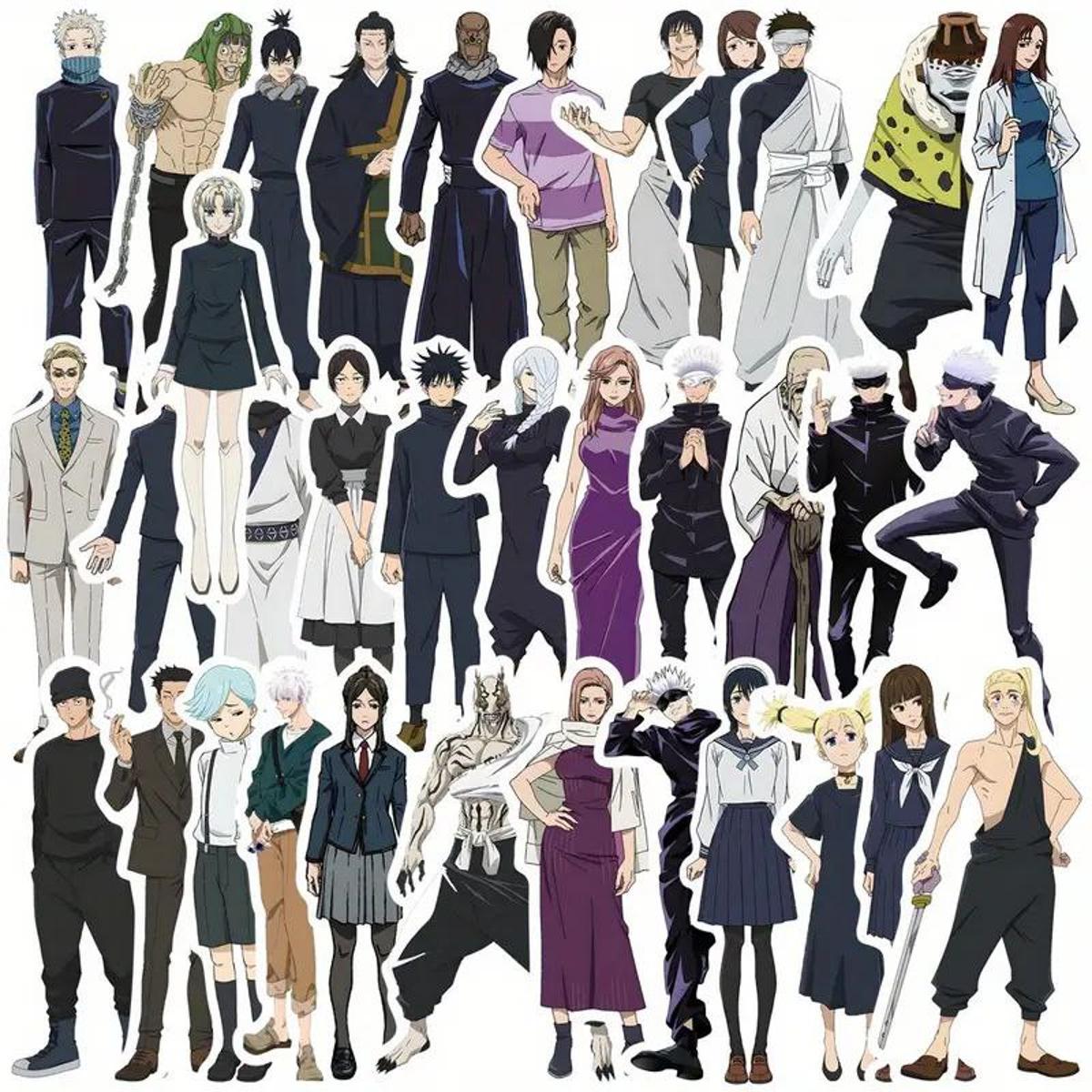 Стикеры Jujutsu Kaisen Магическая битва 80 шт.