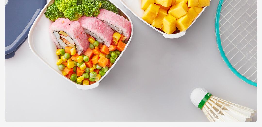 Ланч-бокс Kalar 460 мл 2 шт. Green (46613) - фото 6 Ланч-бокс Kalar 460 мл 2 шт. Green (46613) - фото 6