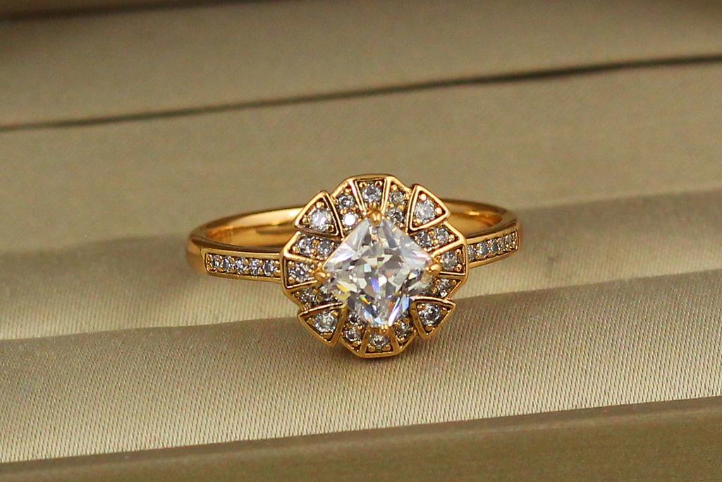Кольцо Xuping Jewelry Герда р. 20 Золотистый (27632160)