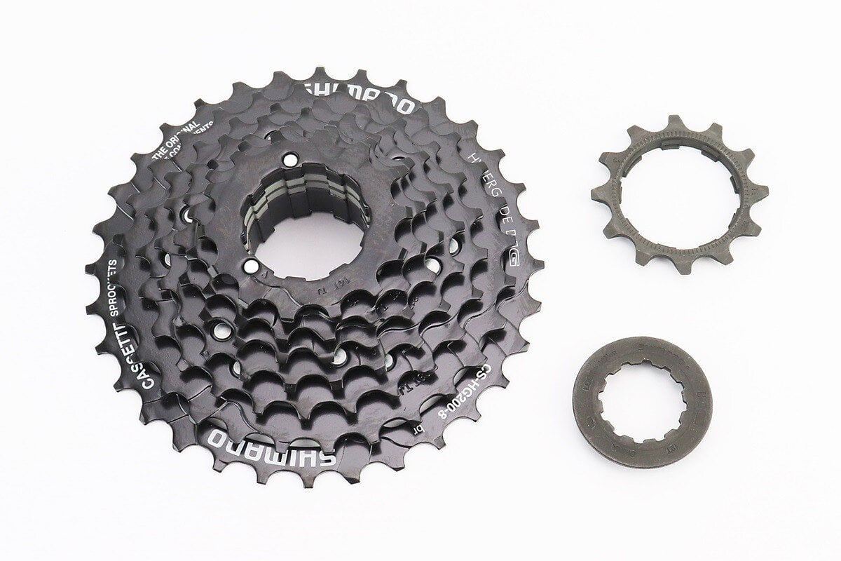 Кассета Shimano для велосипеда 8 скоростей 12/14/16/18/21/24/28/32 зуба Черный (10005392)