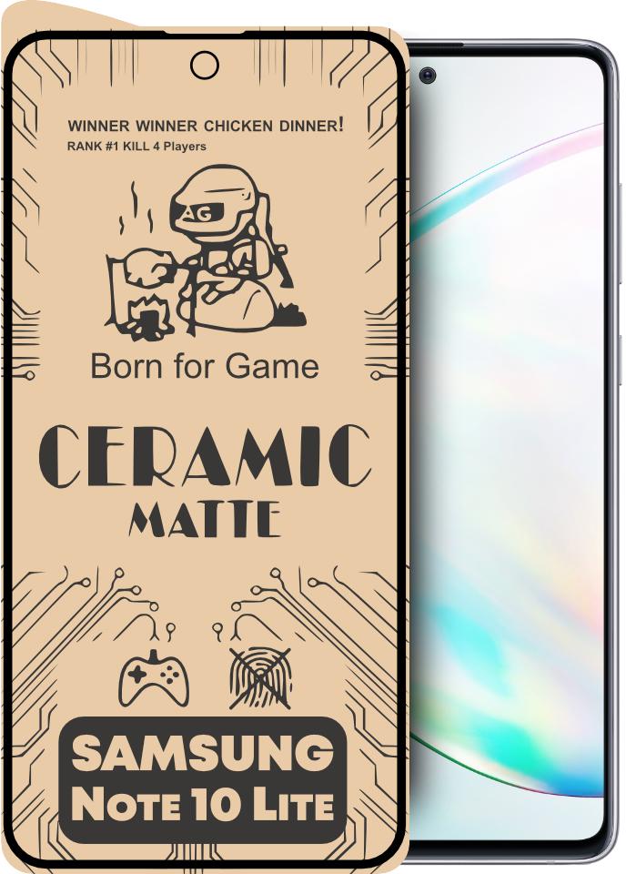 Защитная пленка керамическая Ceramic для Samsung Galaxy Note 10 Lite матовая (23176)