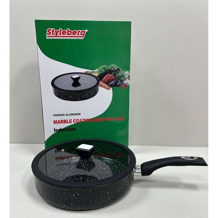 Сковорода глубокая Styleberg 1508 с гранитным покрытием d 28 см (2820089780)