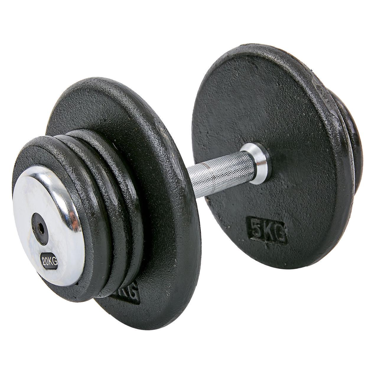 Гантель цільна Record TA-7231-20 сталева забарвлена 20 кг (2532855071) - фото 1