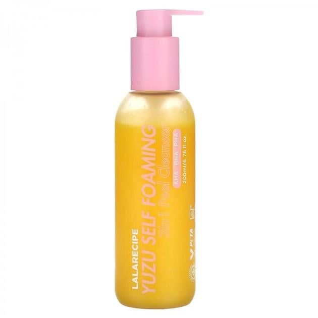 Пінка для обличчя Lalarecipe Yuzu Self Foaming 3in1 Cleanser 200 мл (22412276)