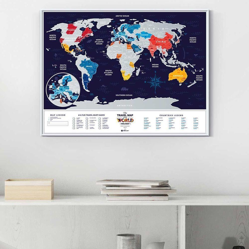 Скретч-постер Карта 1DEA.ME Travel Map Holiday World