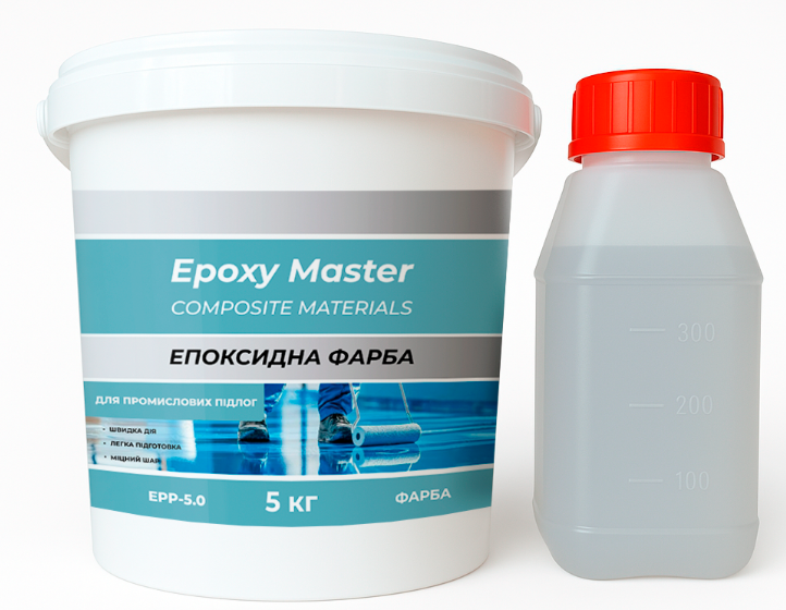 Фарба епоксидна для промислової підлоги 5 кг Кремовий (EPP-5.0Cream) - фото 1 Фарба епоксидна для промислової підлоги 5 кг Кремовий (EPP-5.0Cream) - фото 1