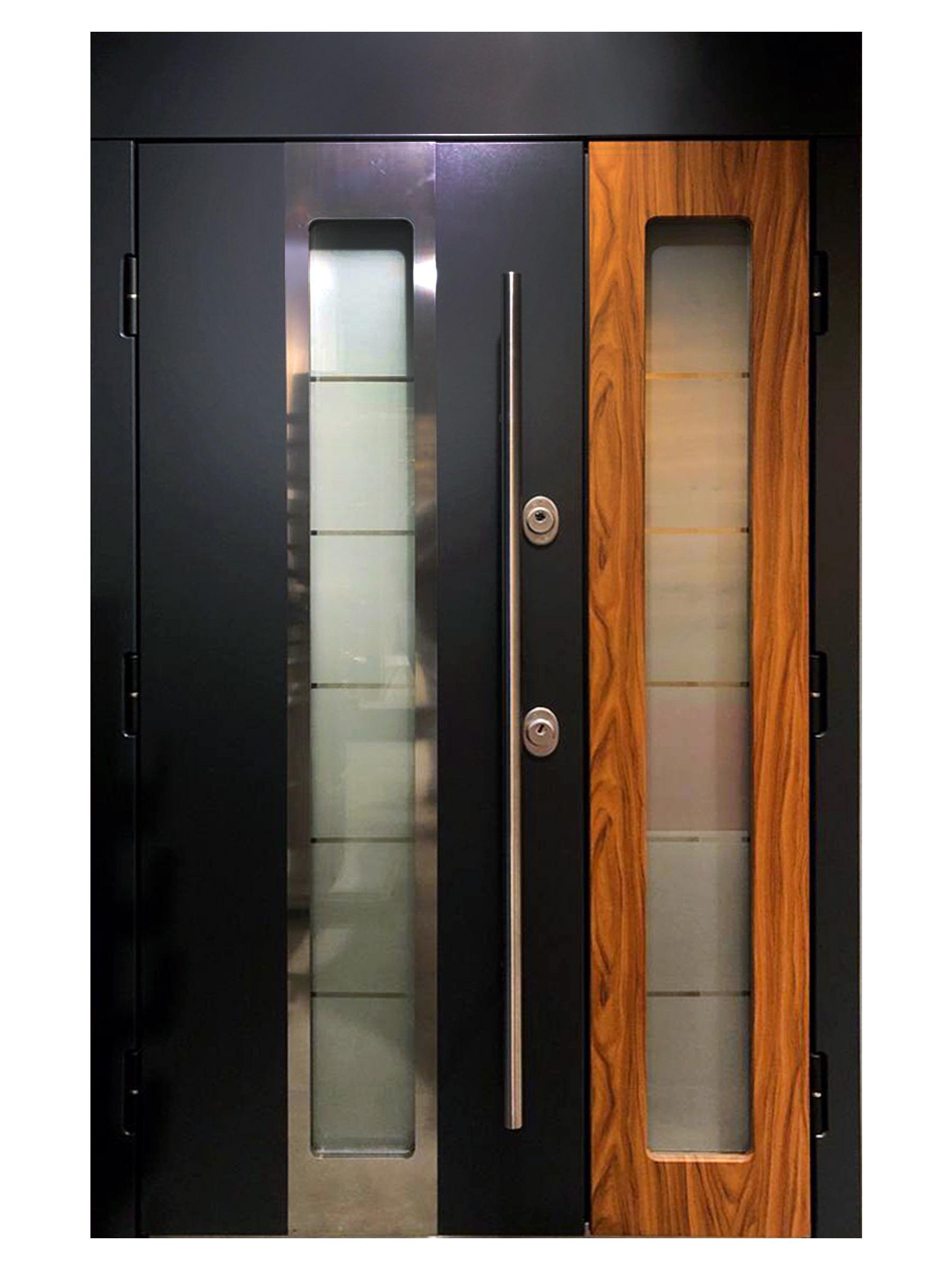 Двері вхідні Максимум NC61 Vin 2050х1250 мм Антрацит/Сірий (8200262)