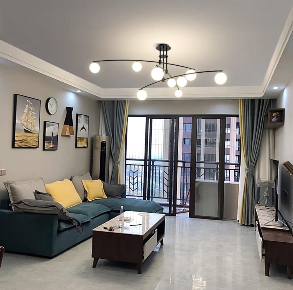 Люстра сучасна підвісна Aure Чорний (SGJ 8/9 BK) - фото 1