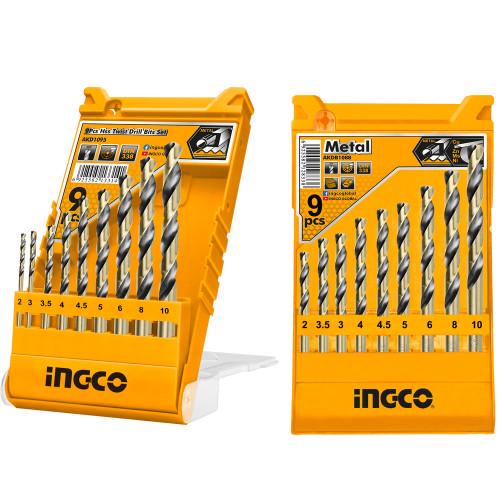 Набір свердел по металу INGCO 2-10 мм 9 шт. (000155224) - фото 2 Набір свердел по металу INGCO 2-10 мм 9 шт. (000155224) - фото 2