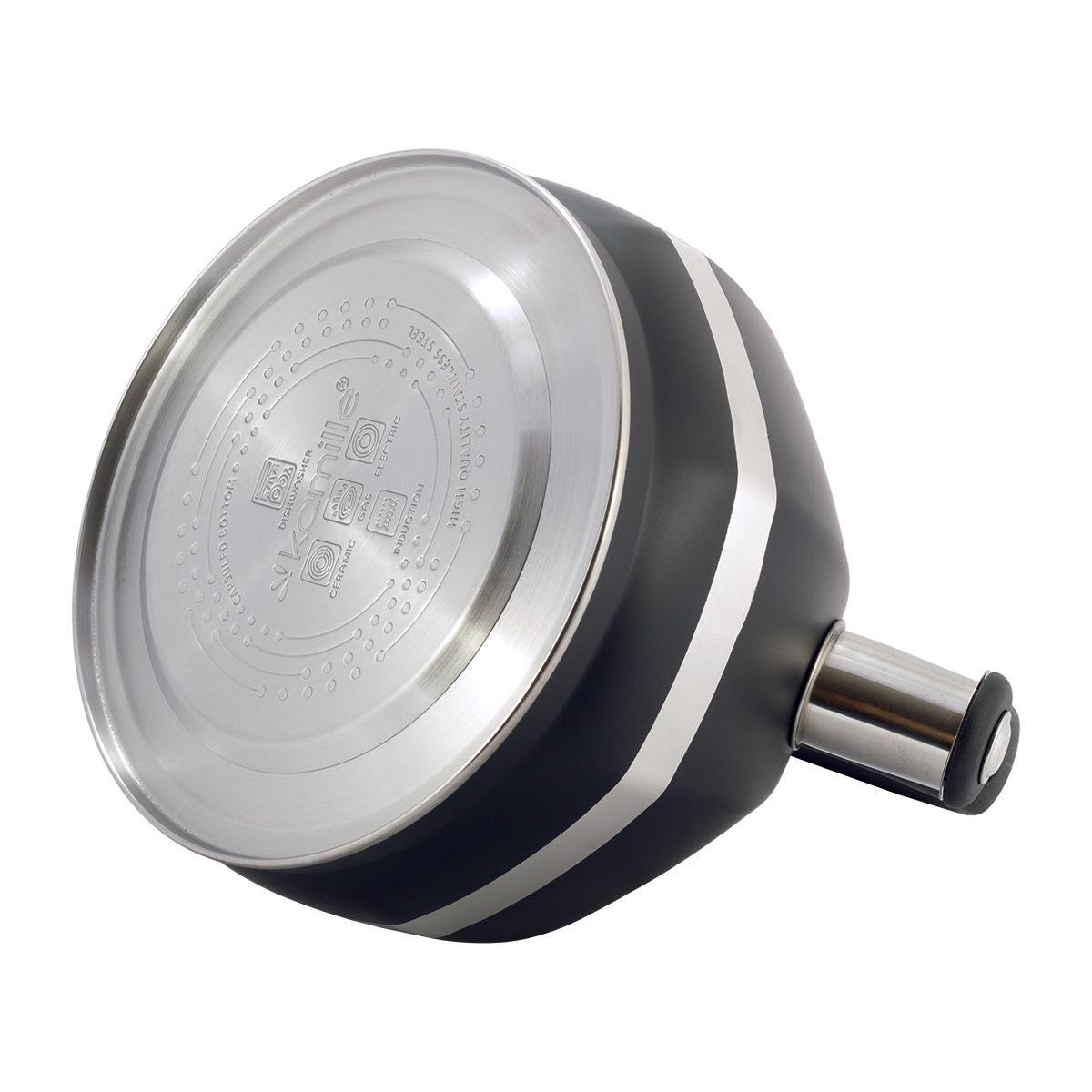 Чайник Kamille из нержавеющей стали со свистком и нейлоновой ручкой для индукции 3 л - фото 5 Чайник Kamille из нержавеющей стали со свистком и нейлоновой ручкой для индукции 3 л - фото 5