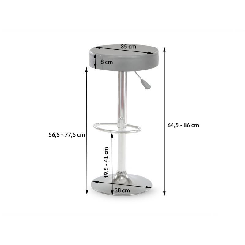 Барный стул Hoker PORTO с регулированием высоты и подставкой для ног Белый (RR0371-2) - фото 5