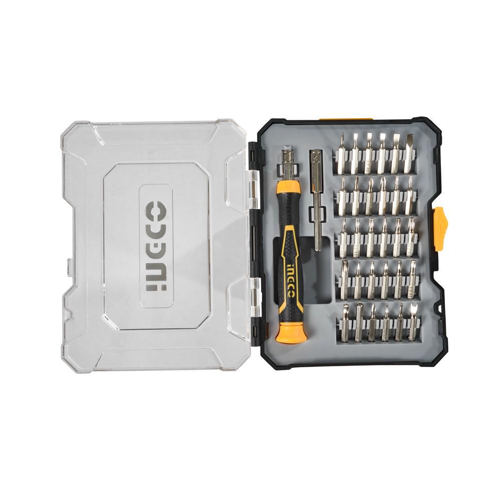 Отвертка прецизионная INGCO INDUSTRIAL с набором бит 32 шт. (HKSDB0348) - фото 4 Отвертка прецизионная INGCO INDUSTRIAL с набором бит 32 шт. (HKSDB0348) - фото 4