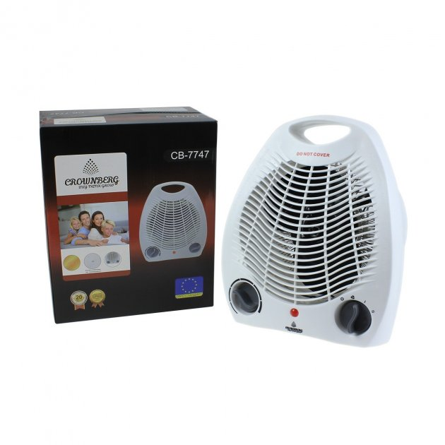 Тепловентилятор спиральный Crownberg CB-7747 1000/2000 Вт (28843563) - фото 5 Тепловентилятор спиральный Crownberg CB-7747 1000/2000 Вт (28843563) - фото 5