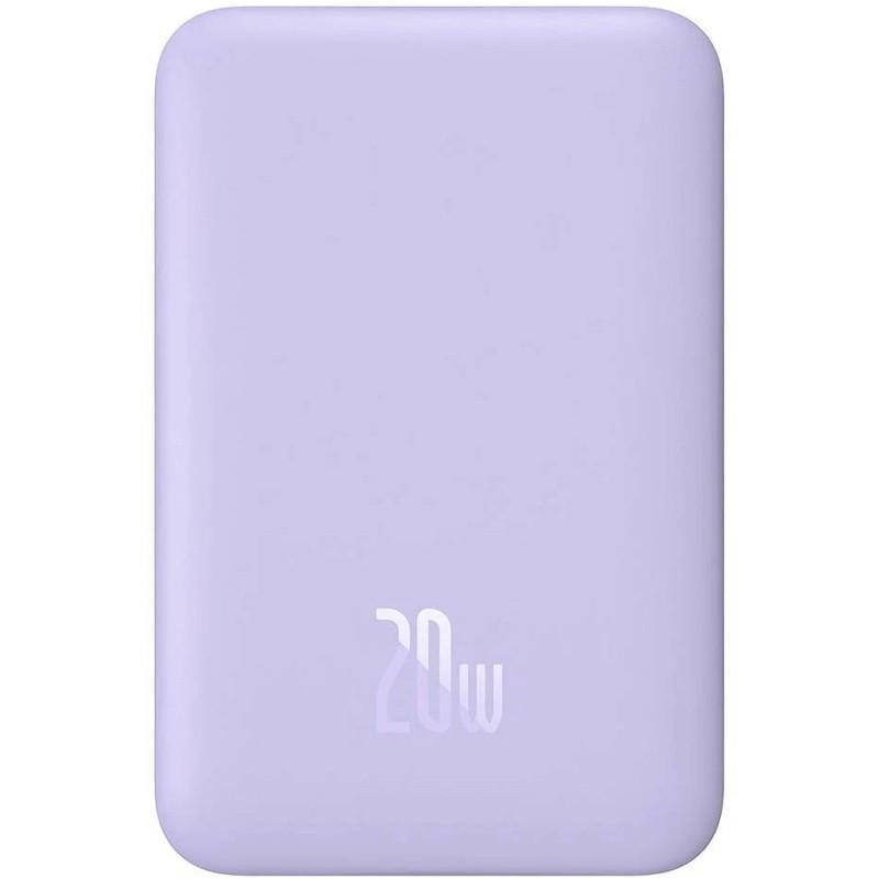 Повербанк Baseus Magnetic Mini 20W з БЗУ 10000 mAh Lavender (PPCX070001)