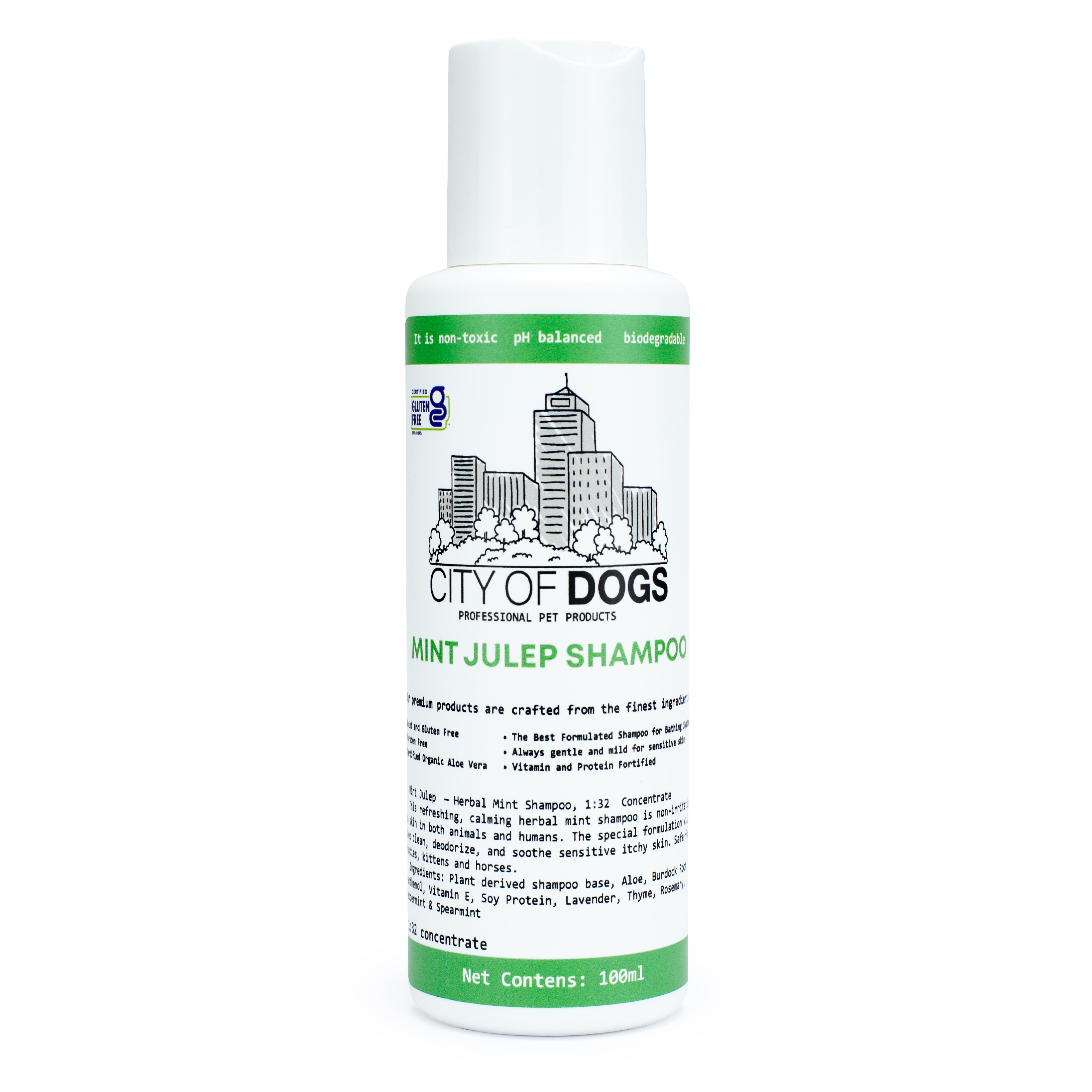 Шампунь травяной с мятой City of Dogs Mint Julep 100 мл (cod-605-100)