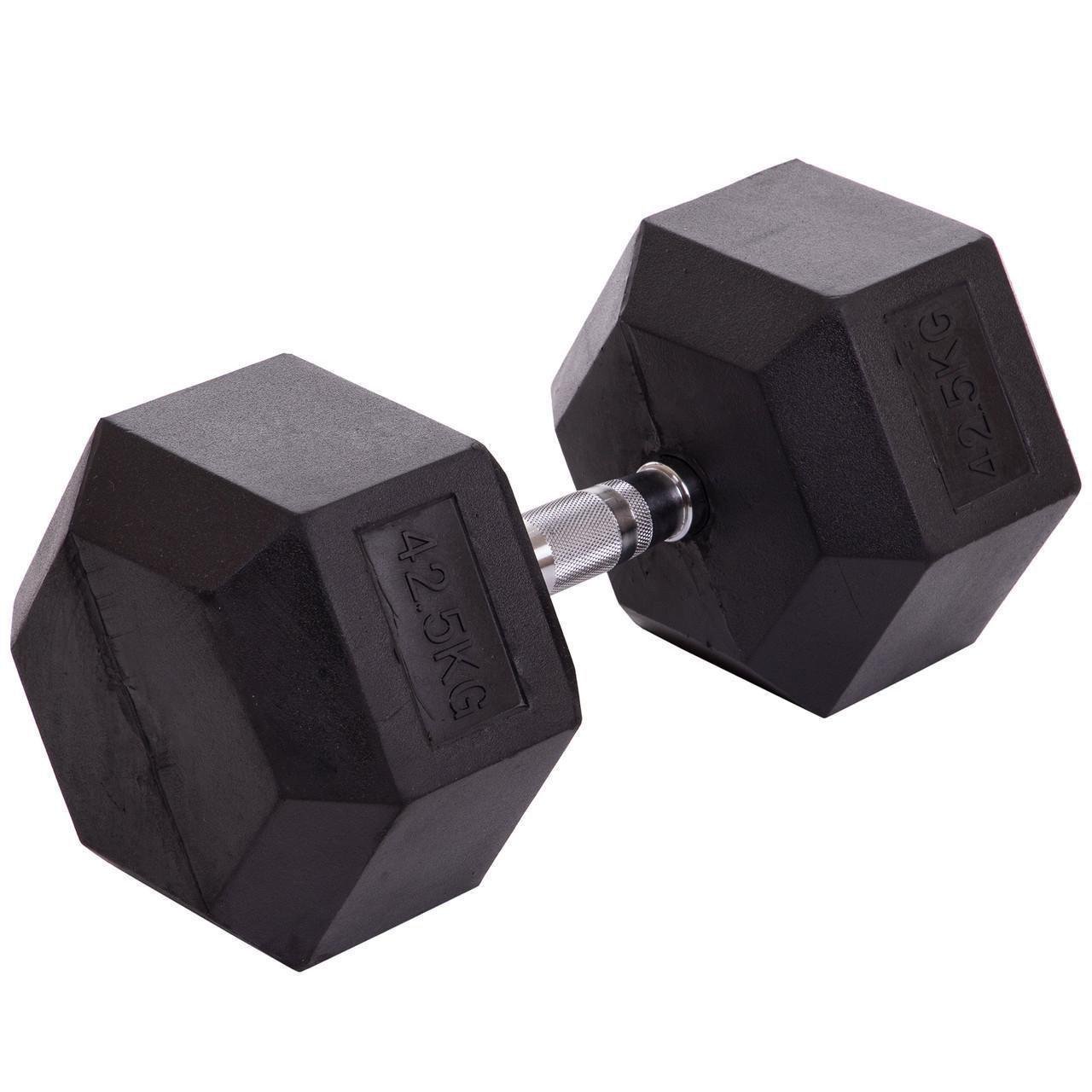 Гантель цельная Zelart TA-2679-42_5 шестигранная гексагональная обрезиненная 42,5 кг (2532858637) - фото 1