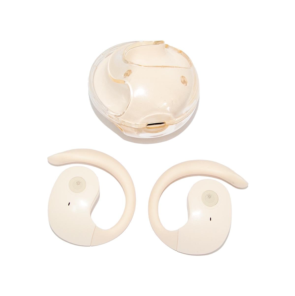 Наушники с микрофоном OWS T2 Crystal Бежевый (1010873-Beige)