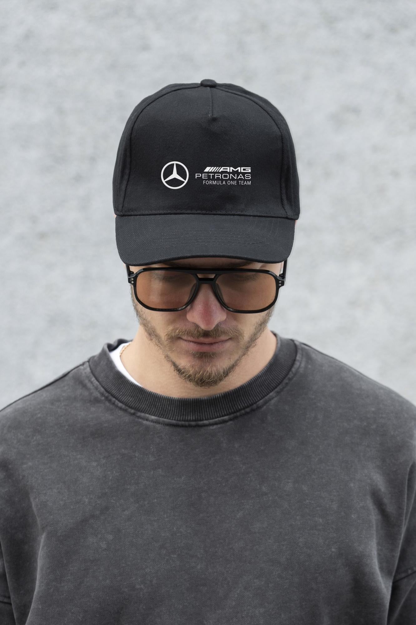 Бейсболка Without с принтом AMG унисекс Black (8049787)