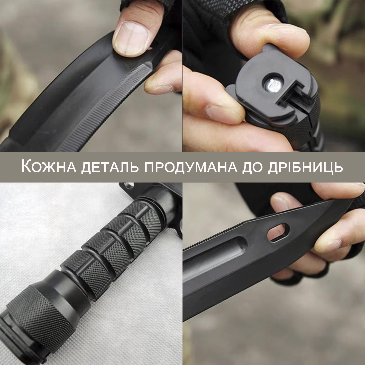 Ніж макет тренувальний GDragon гумовий Зелений (141_13_0_2) - фото 3