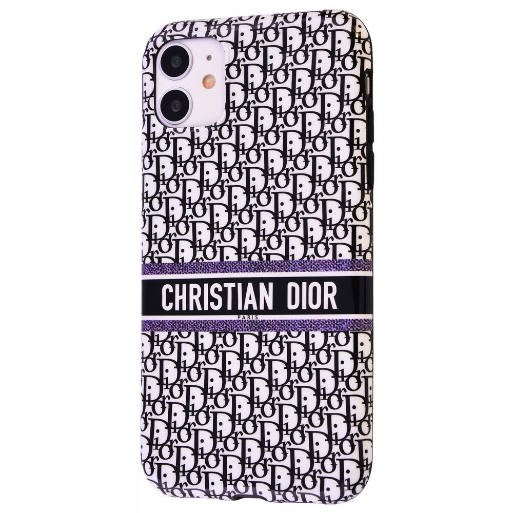 Чохол PRC Fashion Brand case TPU для iPhone 11 Dior White з малюнком