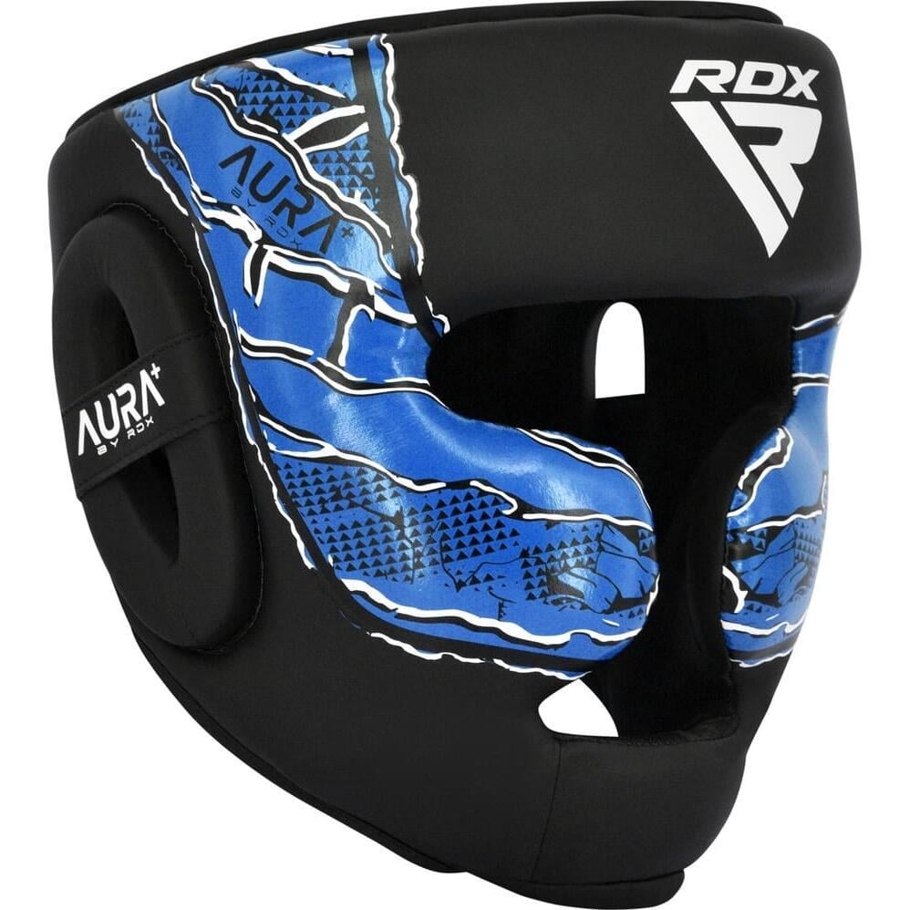 Шолом боксерський RDX HEAD GUARD NEW AURA F17 L Чорно-синій (HGR-F17BU)