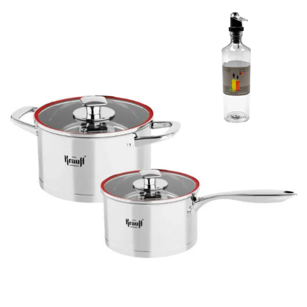 Набор посуды Krauff Prime Сhef 4,7/2 л с емкостью для масла или уксуса Krauff Olivenol 500 мл (55-333-516)