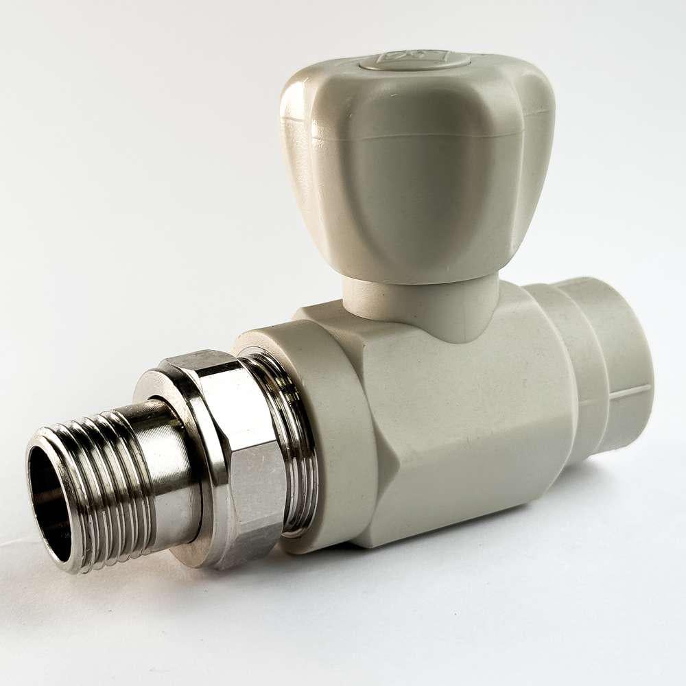 Кран радіаторний прямий SANTAN PP-R кульовий з накидною гайкою 20 мм х 1/2" (53947) Кран радіаторний прямий SANTAN PP-R кульовий з накидною гайкою 20 мм х 1/2" (53947)