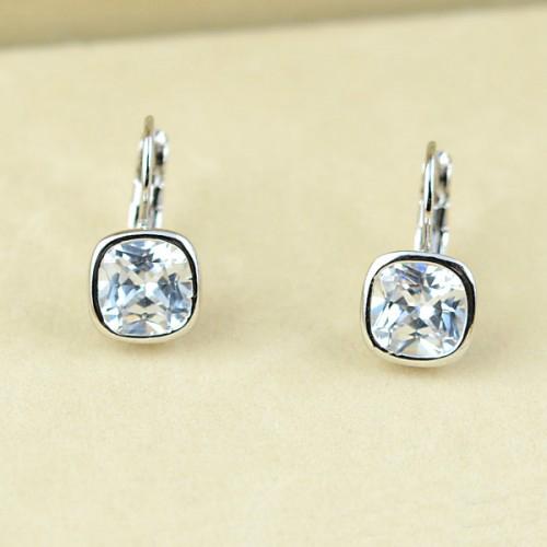 Серьги с кристаллами Сваровски Italina 883052a Белый