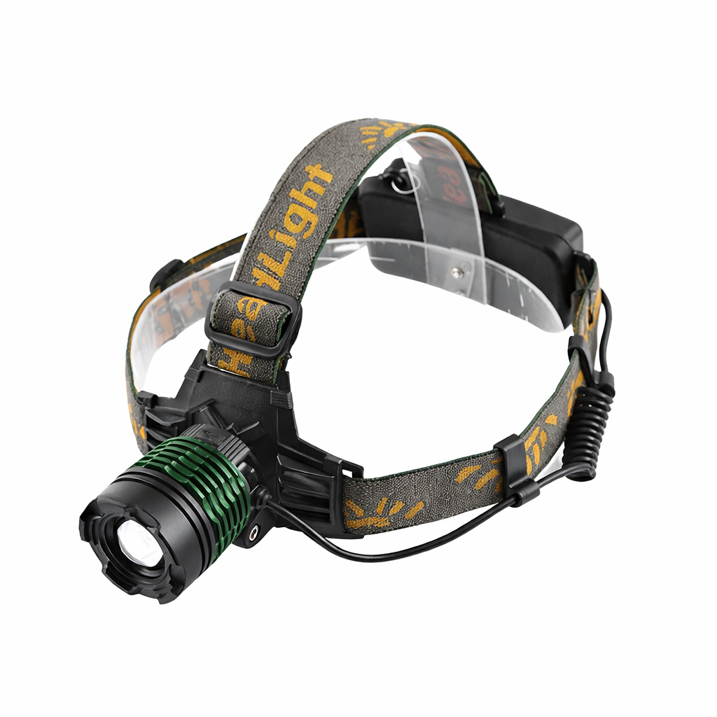 Фонарь налобный 2188-XPE с оптическим зумом Черный (31559393)