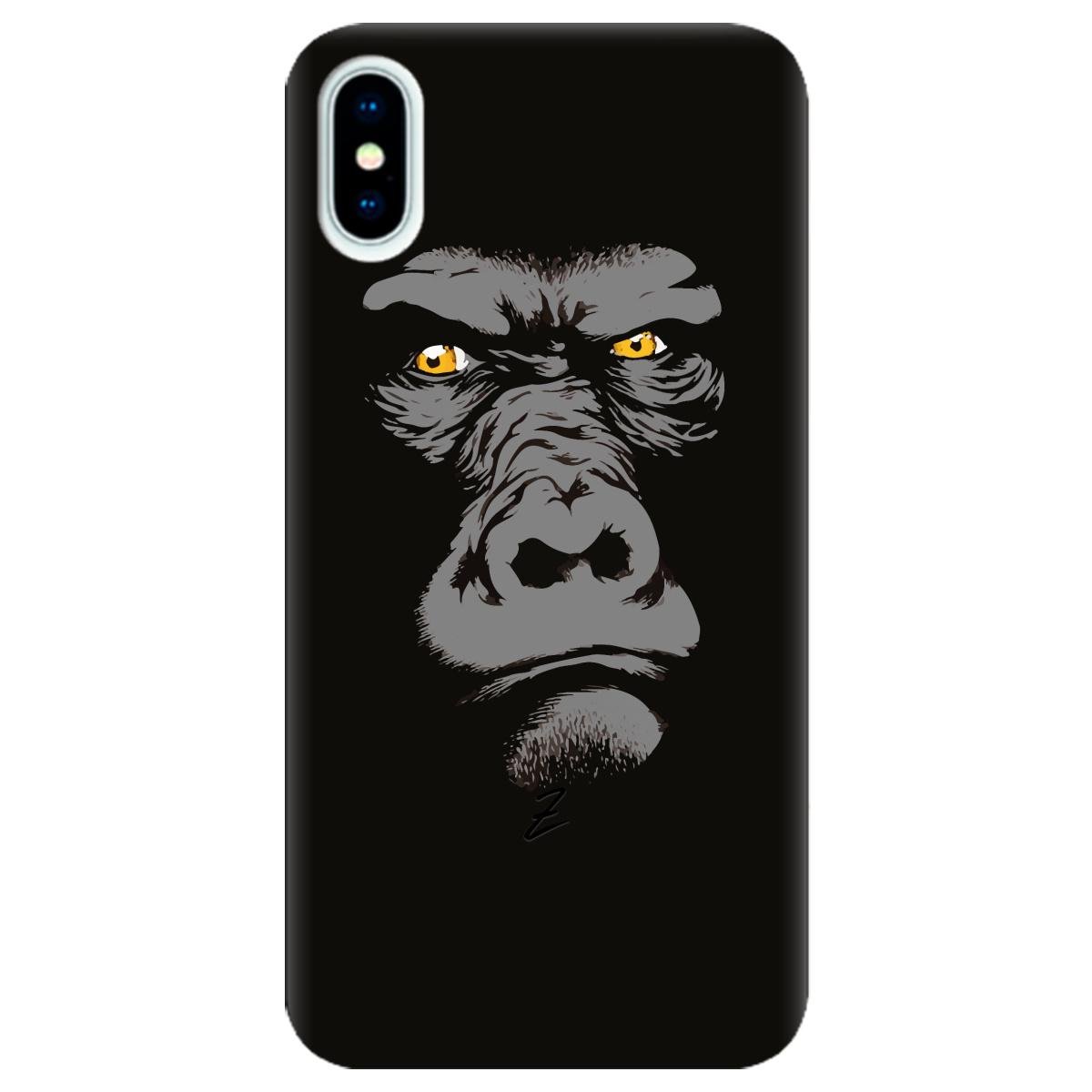 Силиконовый чехол Zorrov для Apple iPhone X - Gorilla (10290050153033475)