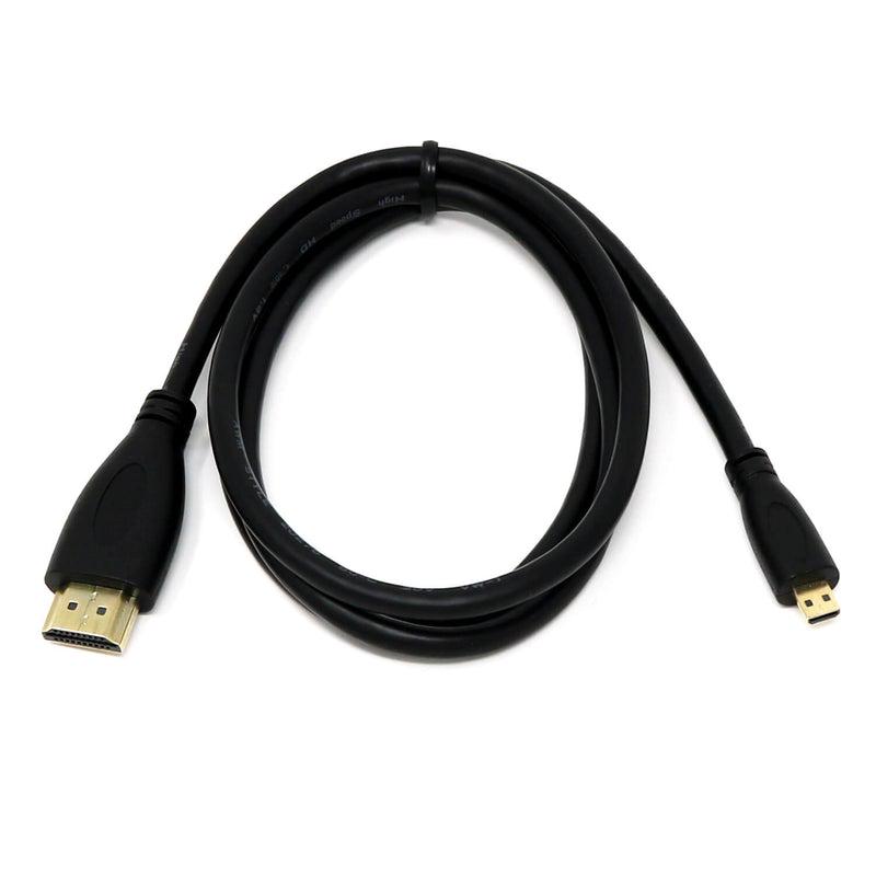 Кабель Micro HDMI-HDMI для Raspberry Pi 4 Model B 2 м Черный (3e4a8d7c) - фото 3