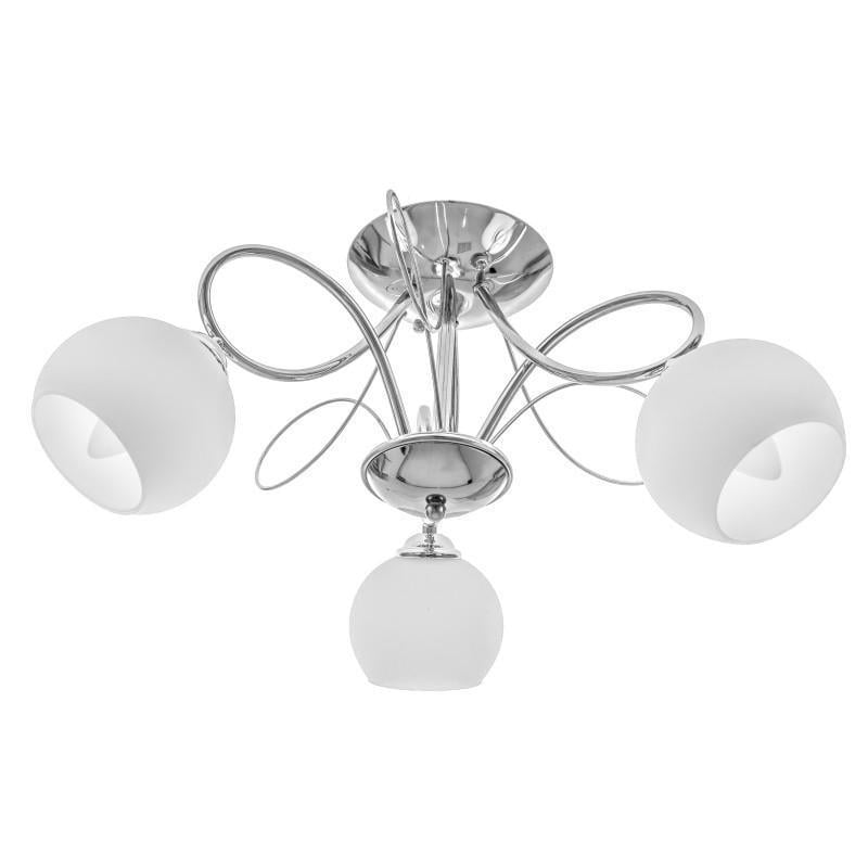 Люстра потолочная в спальню E27 60W CH+WH (LK-569C/3)