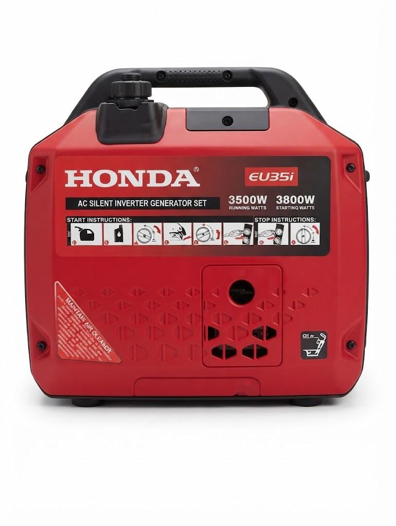 Генератор инверторный Honda EU35i 3,5 кВт бензиновый 3,8 кВт 220 В чистая синусоида дисплей бак 13 л ручной запуск Красный (ГБ05-047)
