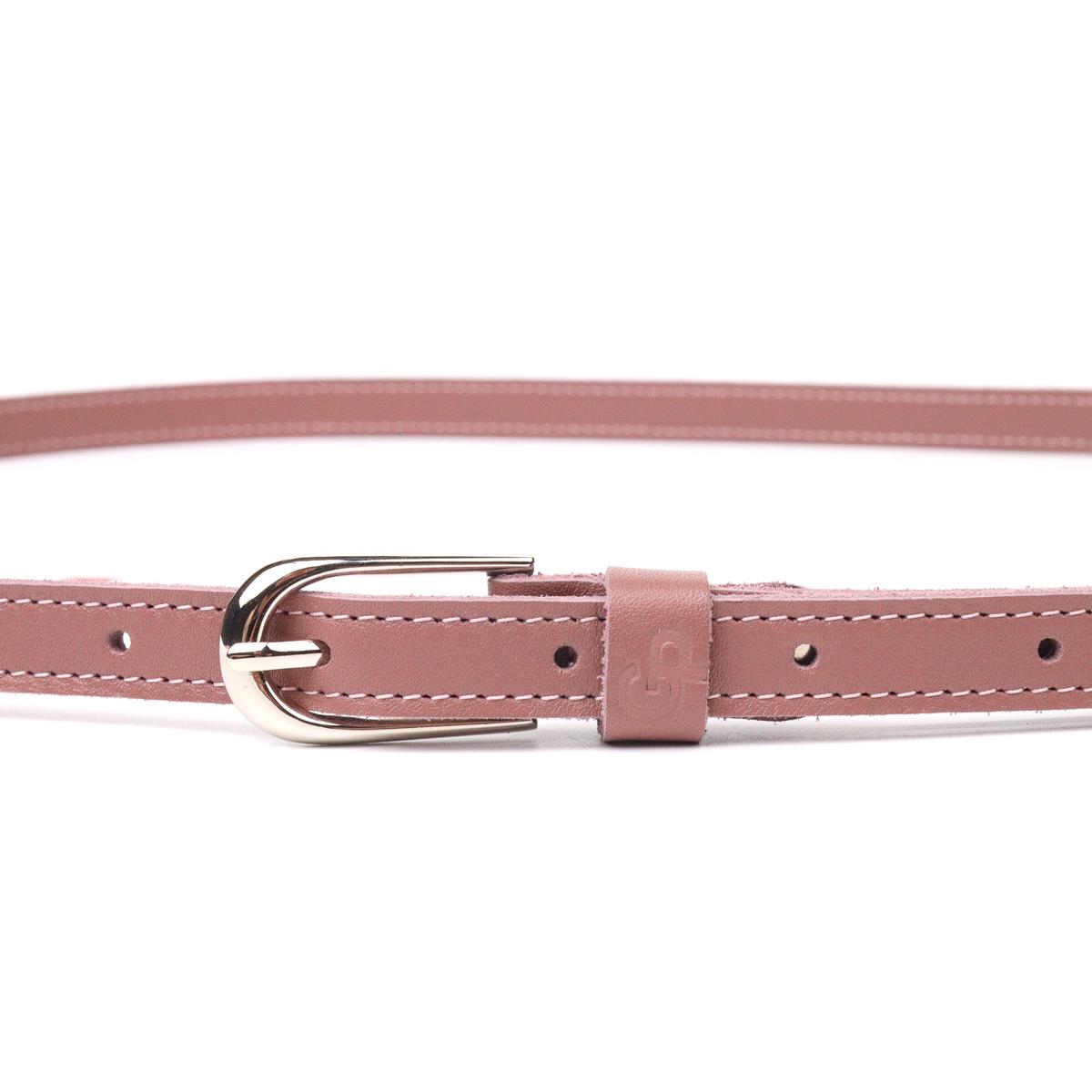 Ремень женский кожаный Grande Pelle Leather Belt 21441 Розовый - фото 3